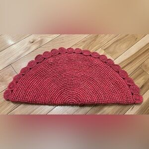 Be You Fashion Pink with Gold Naomi Handwoven Sun Clutch Purse with Inner Pocket